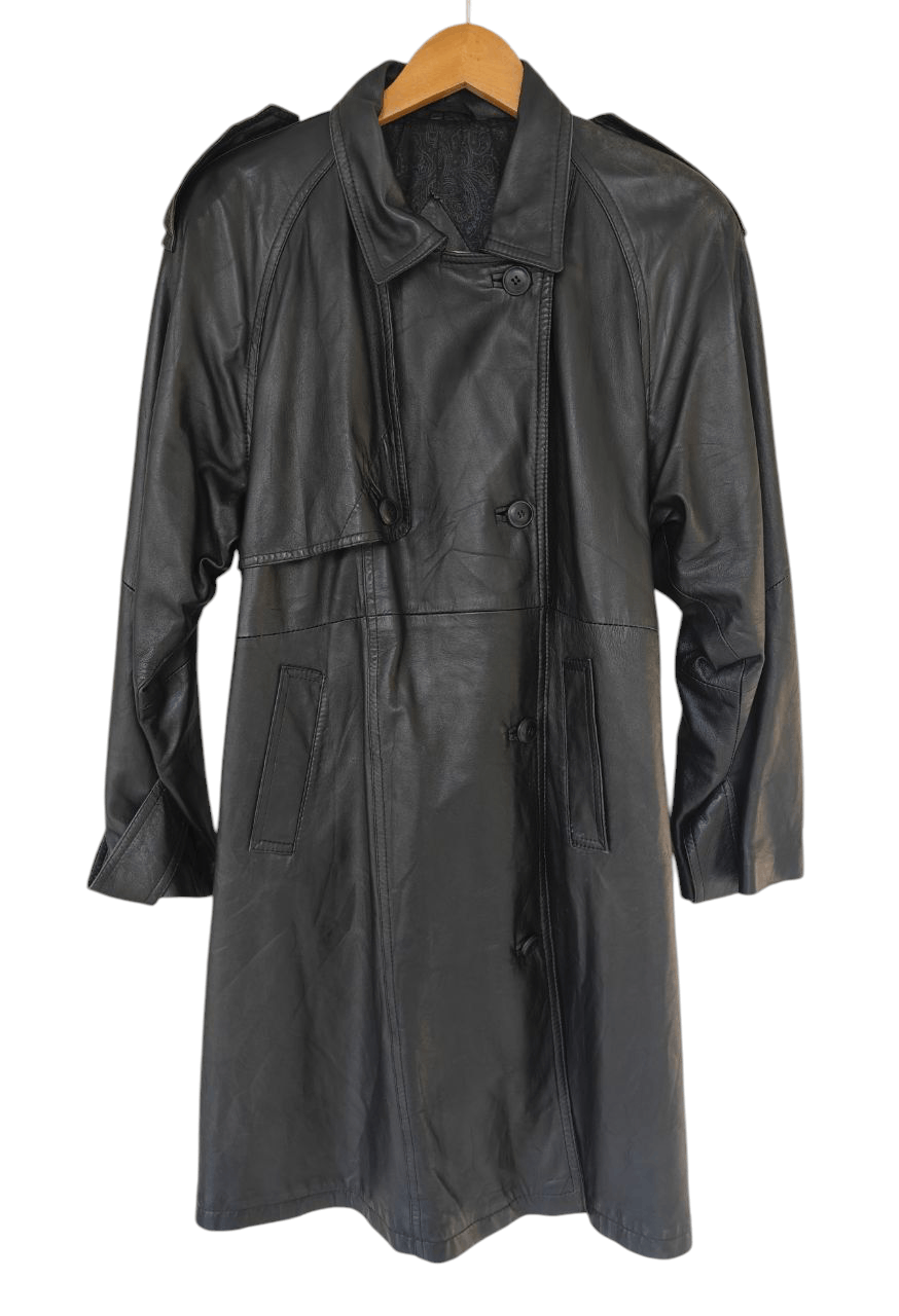 MR & MRS ITALY 💥LAST CALL💥 Brama Italian Leather Trench Coat Size US M / EU 48-50 / 2 - 1 Thumbnail
