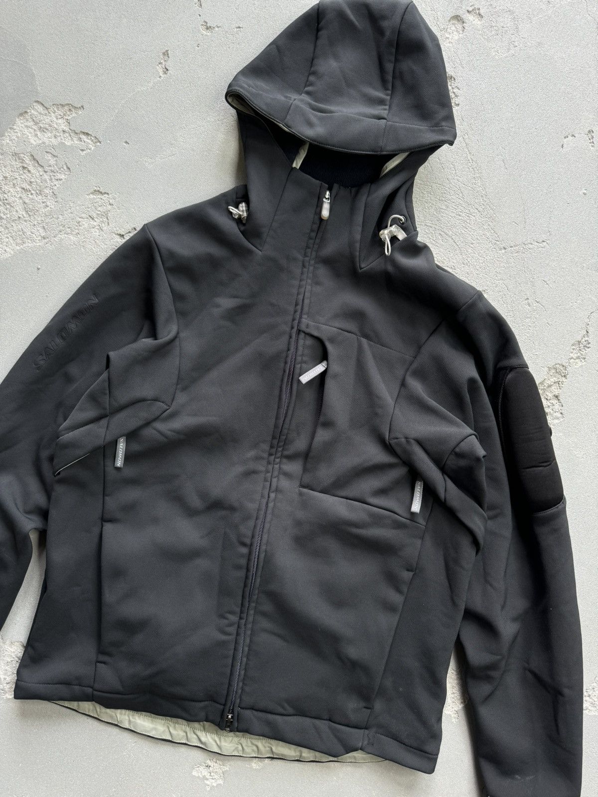 Salomon Vintage Salomon Soft Shell Hooded Jacket Size US S / EU 44-46 / 1 - 3 Thumbnail