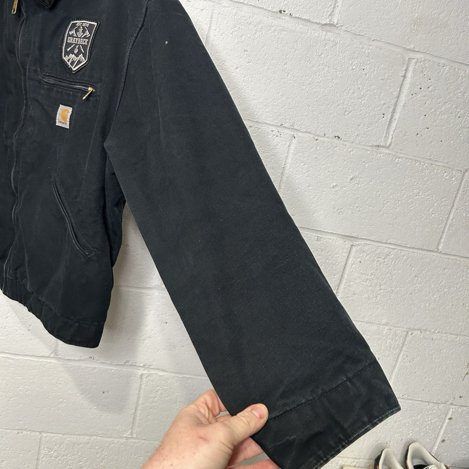 Carhartt Y2K Carhartt Blanket-Lined Detroit Jacket “Black” J001 BLK Size US L / EU 52-54 / 3 - 8 Thumbnail