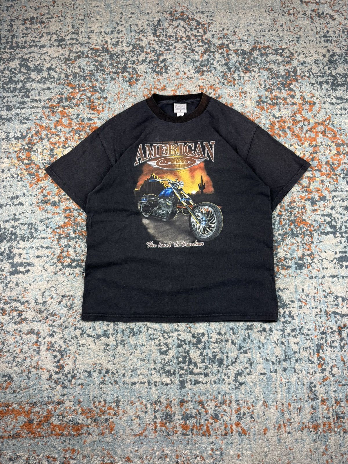 Vintage Vintage 90s American classic chopper graphic tee harley usa Size US L / EU 52-54 / 3 - 1 Thumbnail