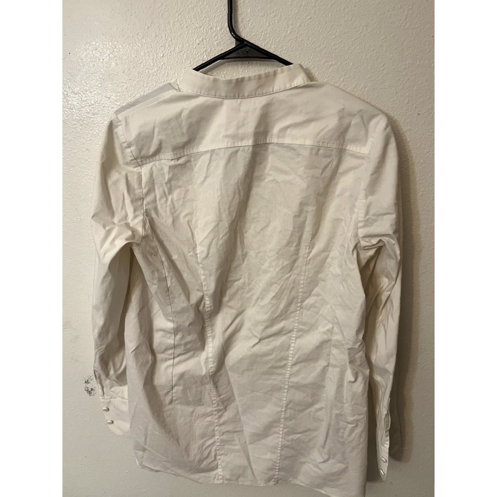 Rebecca Taylor VINTAGE Rebecca Taylor Shirt Women's Size 8 White Long Sleeve Collared Button-Up Casual Office Wear Size M / US 6-8 / IT 42-44 - 2 Thumbnail