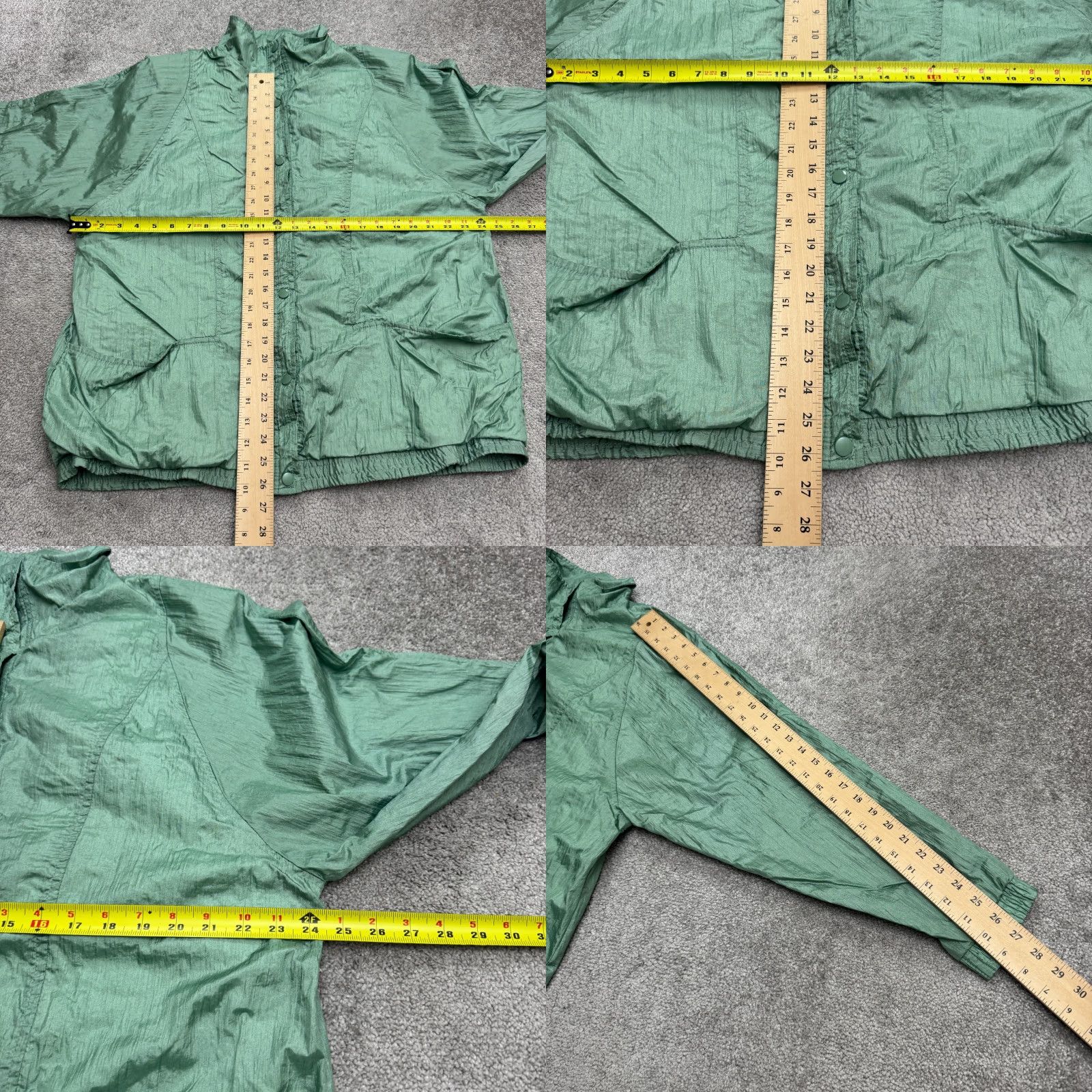Haband VINTAGE Haband Windbreaker Jacket Womens XL Green 90s Classic Snap Size XL / US 12-14 / IT 48-50 - 8 Thumbnail
