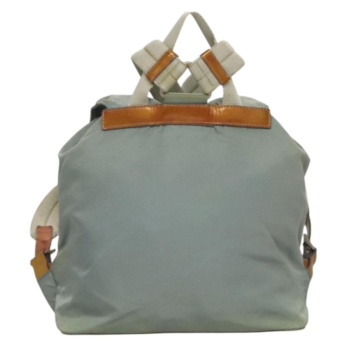 Prada PRADA Backpack Nylon Light Blue Silver Size ONE SIZE - 3 Thumbnail