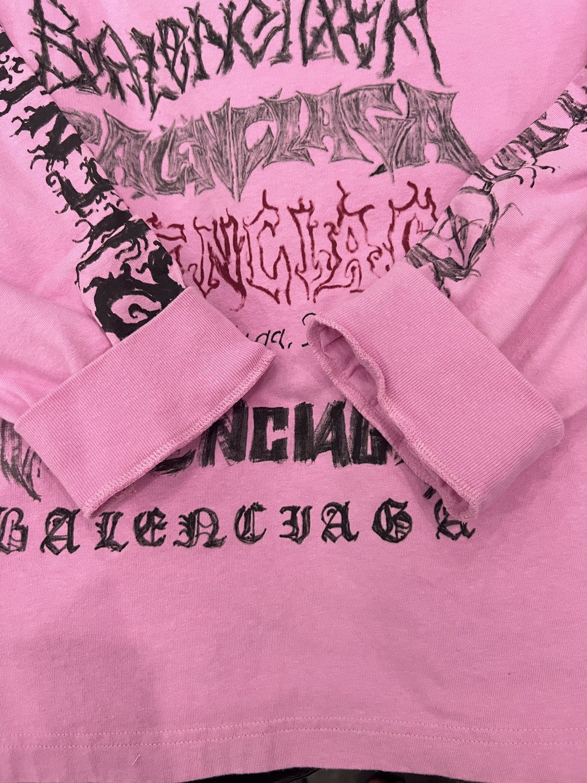 Balenciaga Balenciaga SS24 Lunar New Year Sanskrit Graffiti Long Sleeve Size US XL / EU 56 / 4 - 18 Thumbnail