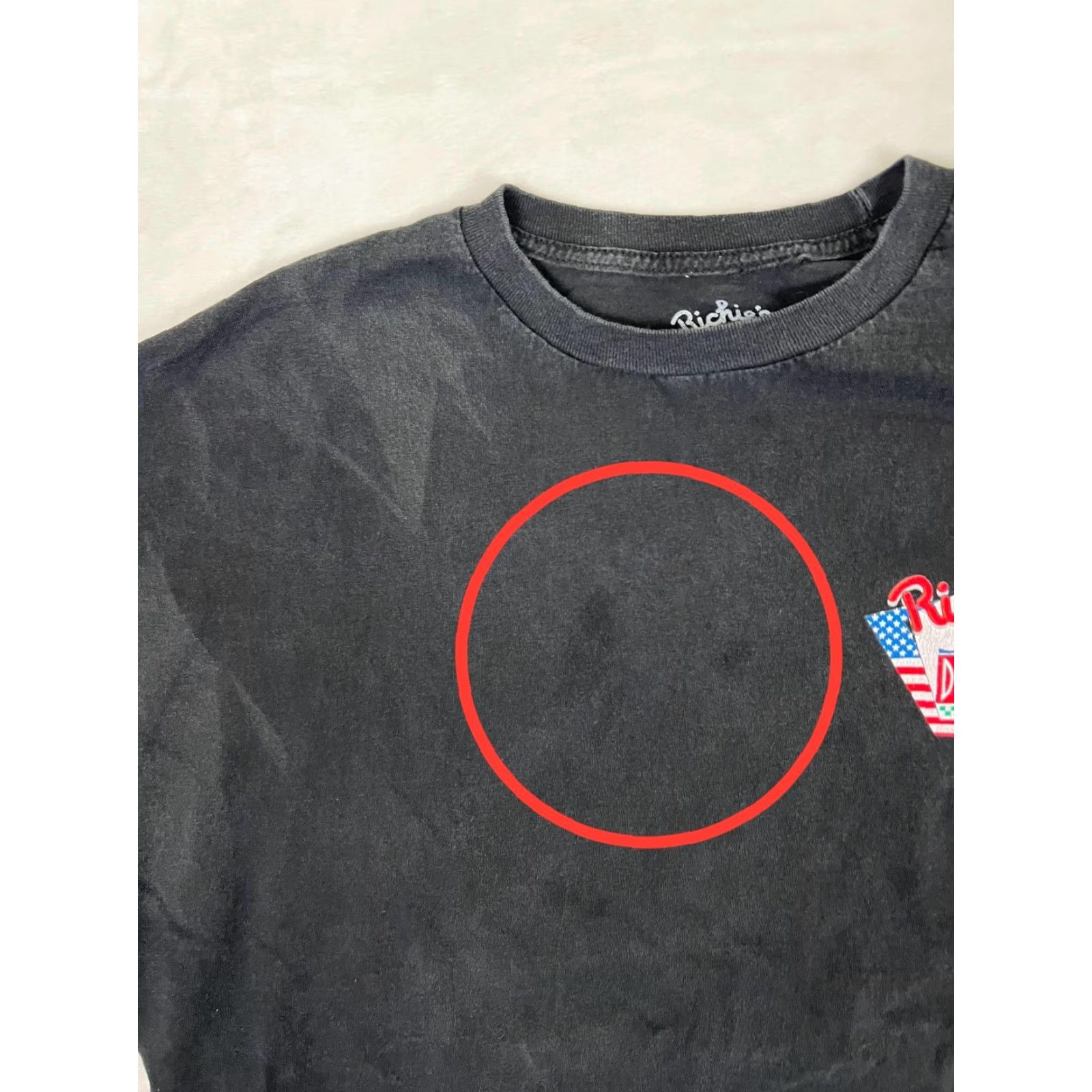 Vintage Richie's Diner T-Shirt Mens 3XL Black Graphic Print Americana Diner Hot Rod Car USA Size US XXL / EU 58 / 5 - 5 Thumbnail