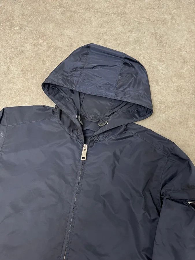 Prada SS2017 Prada Navy Logo Shoulder Patch Windbreaker Jacket Size US M / EU 48-50 / 2 - 6 Thumbnail