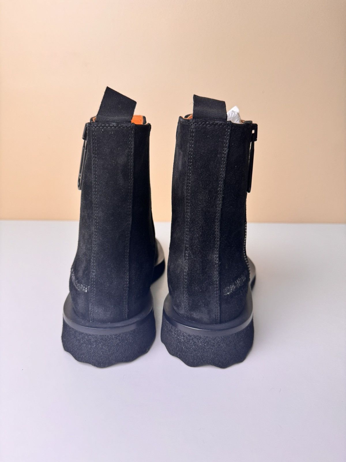 Off-White NEW Off-White Suede 'Spongesole' Chelsea Ankle Boots Size US 8 / EU 41 - 3 Thumbnail