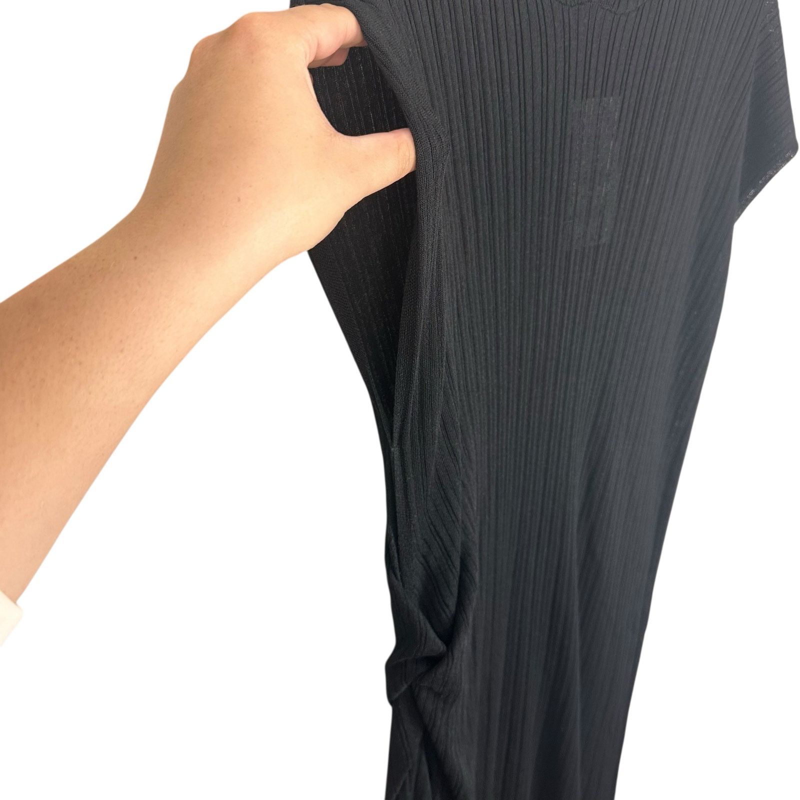 Zara NWT Zara Hooded Sleeveless Sheer Black Side Slit Dress M-L Size L / US 10 / IT 46 - 6 Thumbnail