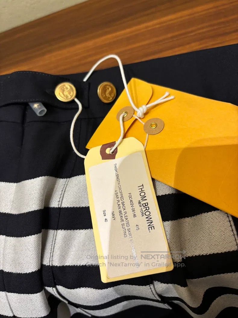 Thom Browne Thom Browne Dark blue logo skirt Size 26" / US 2 / IT 38 - 5 Thumbnail