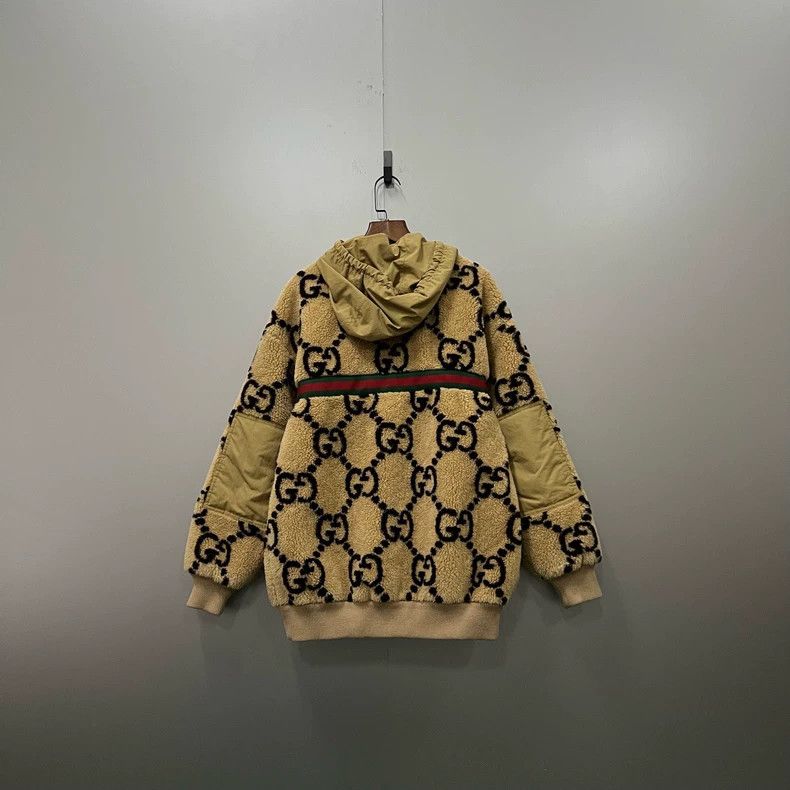 Gucci Gucci Brown full-print double G zipper hoodie 2503-Nextarro Size US XS / EU 42 / 0 - 3 Thumbnail