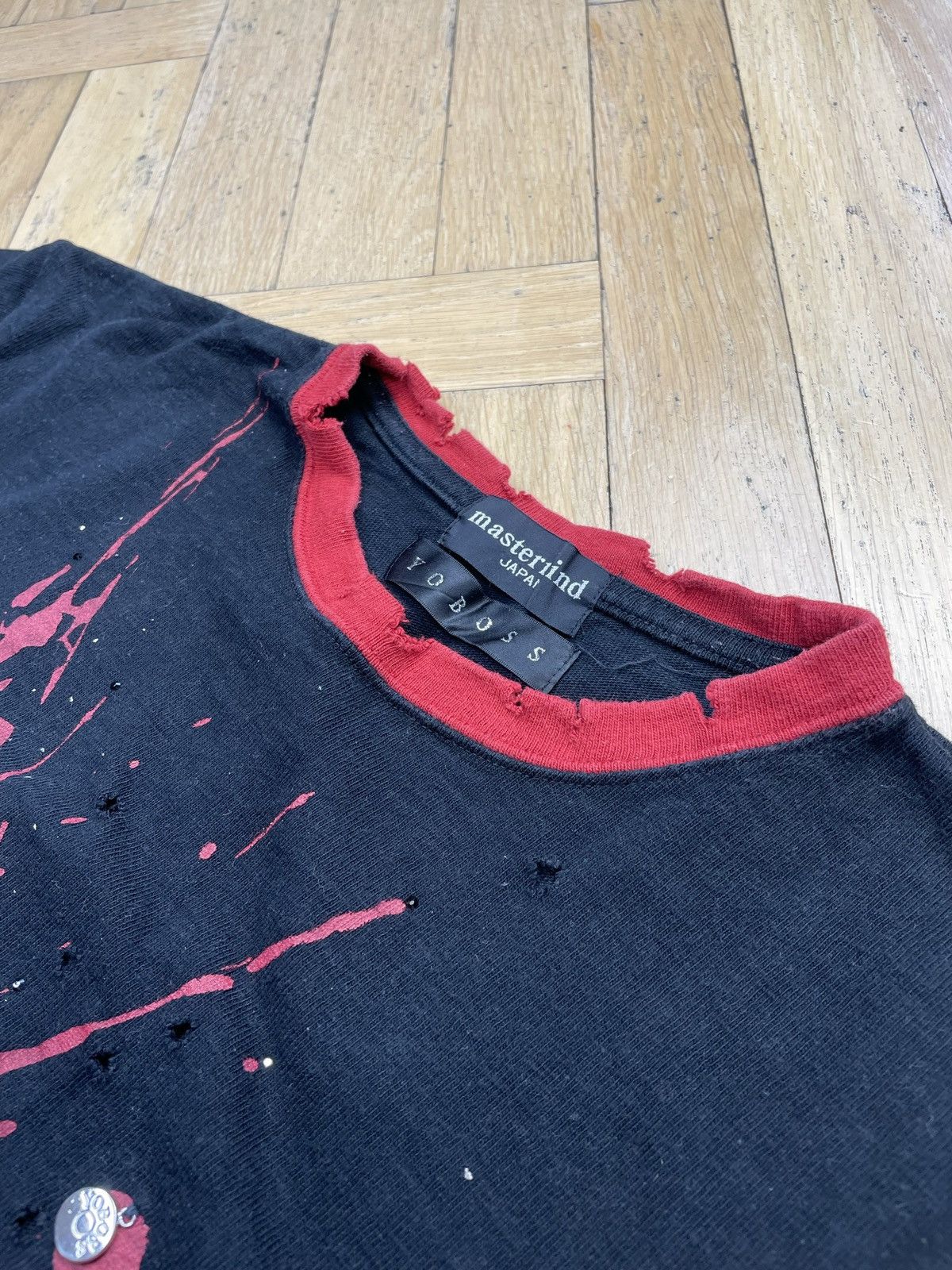 Mastermind Japan 32/100❗️MASTERMIND x YOBOSS SKULL DISTRESSED TEE Size US M / EU 48-50 / 2 - 10 Thumbnail