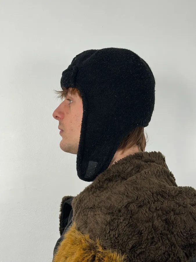 Armani 2000s Armani Black Hybrid Cozy Chapka Hat Size ONE SIZE - 3 Thumbnail