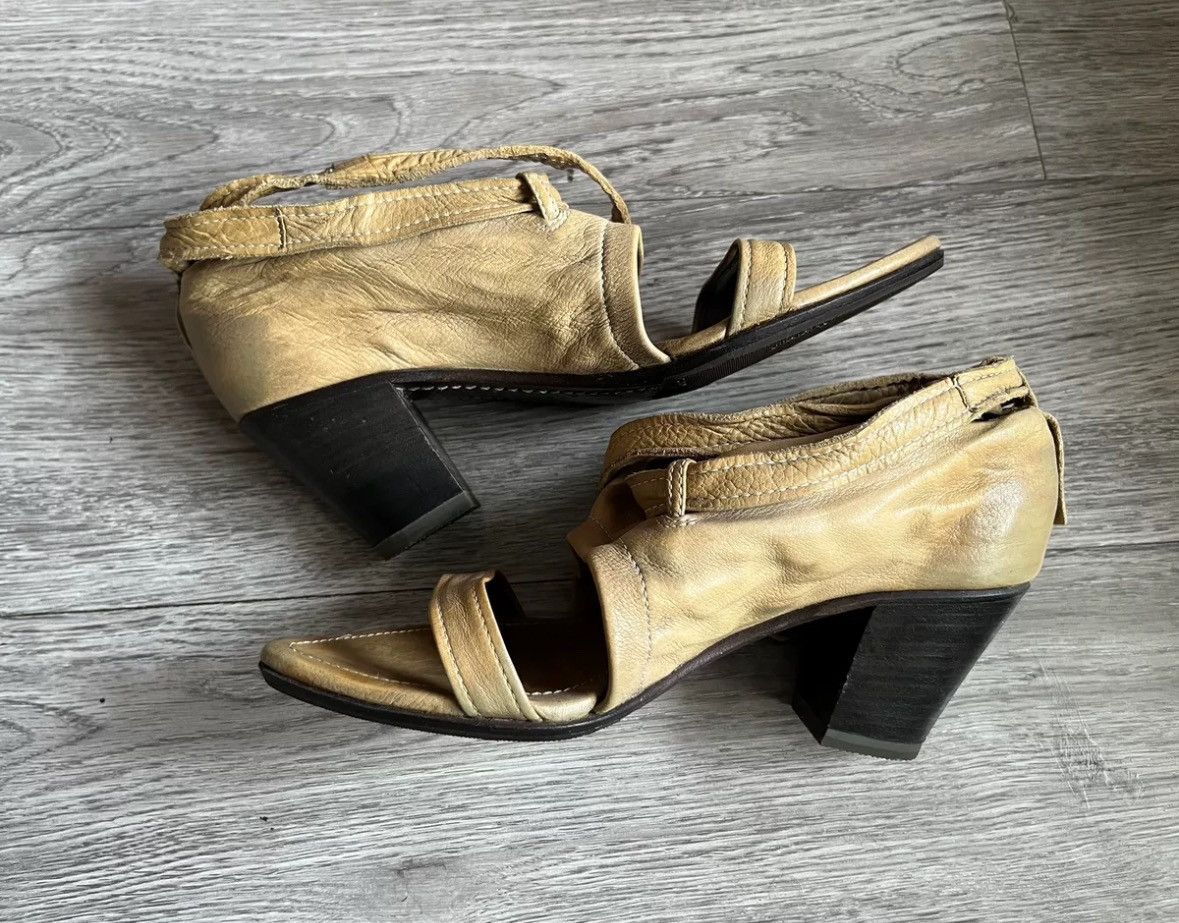 Japanese Brand × Maison MIHARA YASUHIRO mihara yasuhiro distressed leather strap sandals Size US 6 / IT 36 - 7 Thumbnail