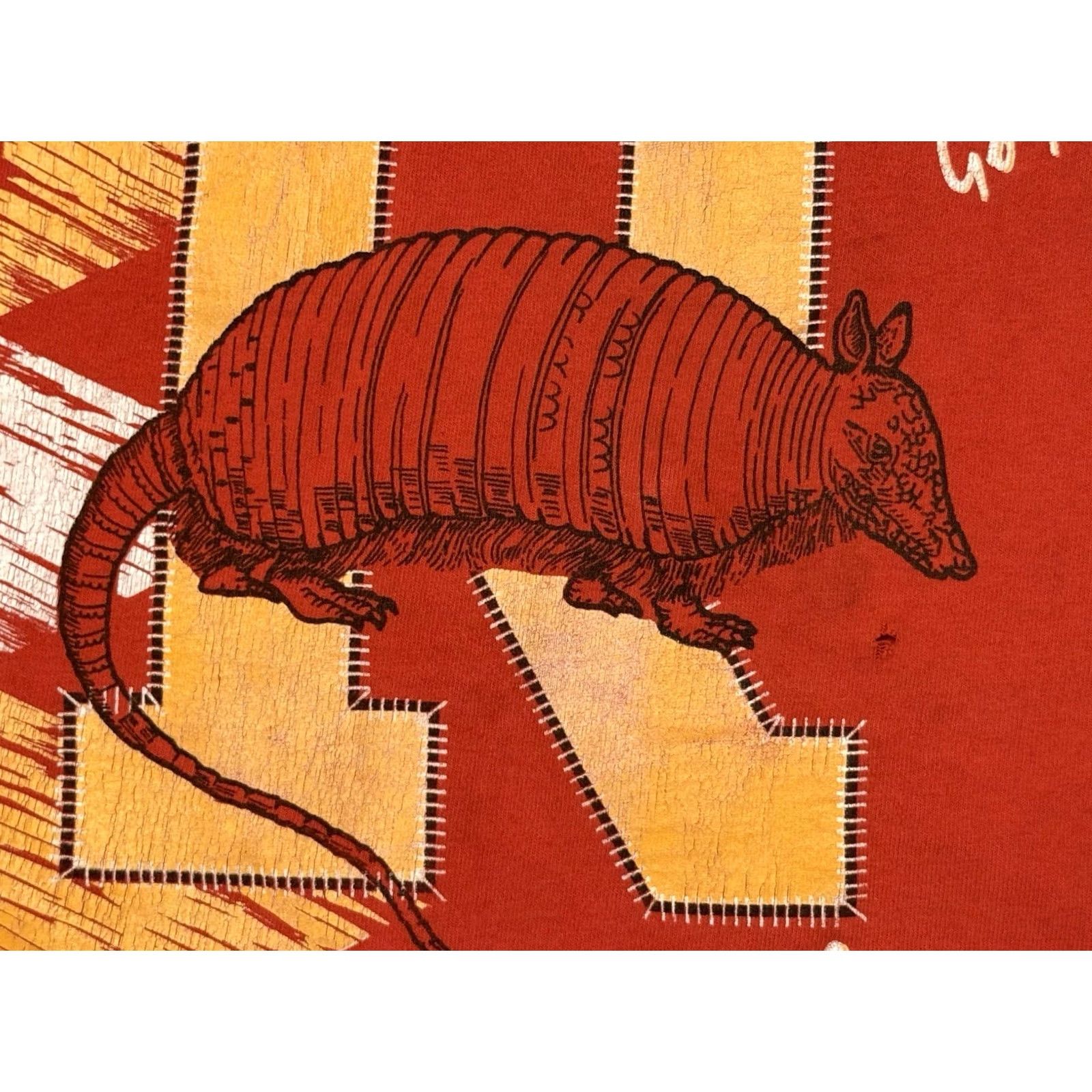 Fruit Of The Loom VINTAGE Rockville High School Armadillos Shirt M Red 90s FOTL Cotton Graphic Print Crew Neck Unisex Adults Size US M / EU 48-50 / 2 - 4 Thumbnail