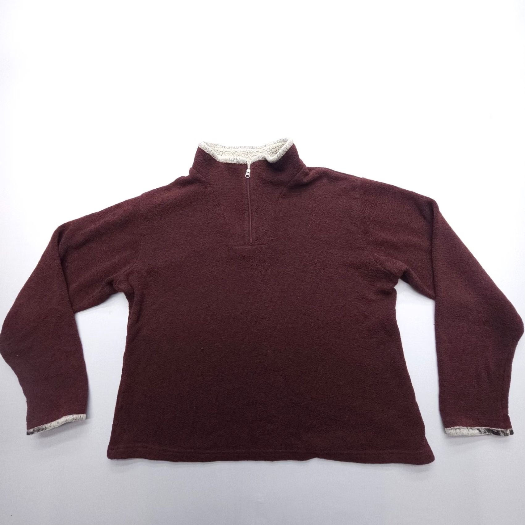 Vintage Kuhl Alfpaca Fleece 1/4 Zip Sweater Womens Large Lightweight Hiking Wear Size L / US 10 / IT 46 - 2 Thumbnail