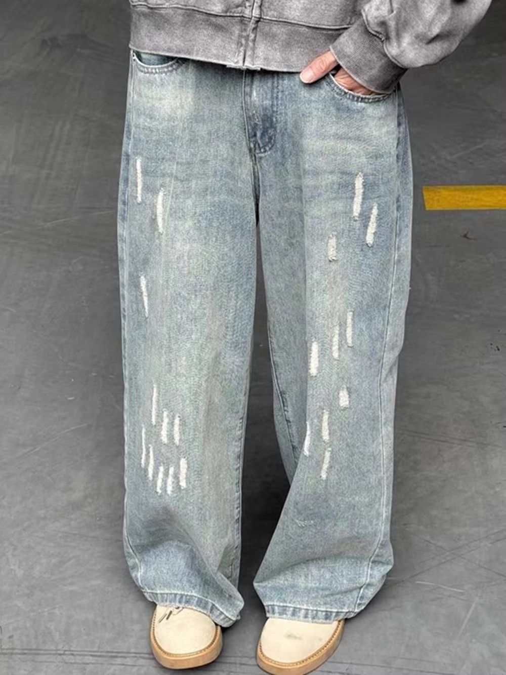 Jean × Vintage Retro Washed Blue Baggy Denim Size US 31 - 1 Thumbnail