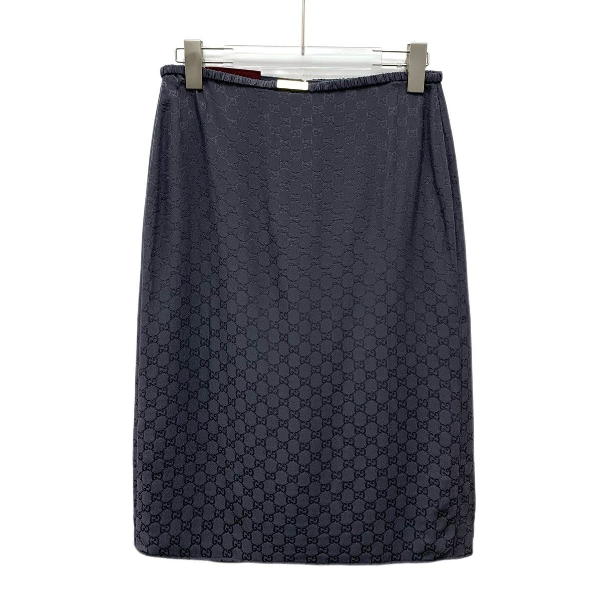 Gucci Gucci All-over Logo Jacquard Back Split Casual Skirt K26WX Size 26" / US 2 / IT 38 - 1 Thumbnail