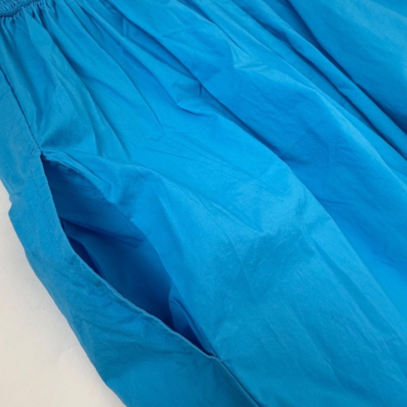 Other A New Day Women's Smocked Strapless Cotton Midi Sundress Blu Size M / US 6-8 / IT 42-44 - 4 Thumbnail