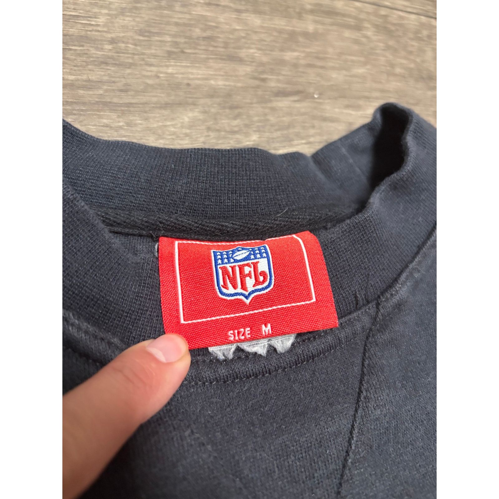 NFL × Vintage Vintage Pittsburgh Steelers NFL Sweatshirt Sz M Black 00s Size US M / EU 48-50 / 2 - 2 Thumbnail