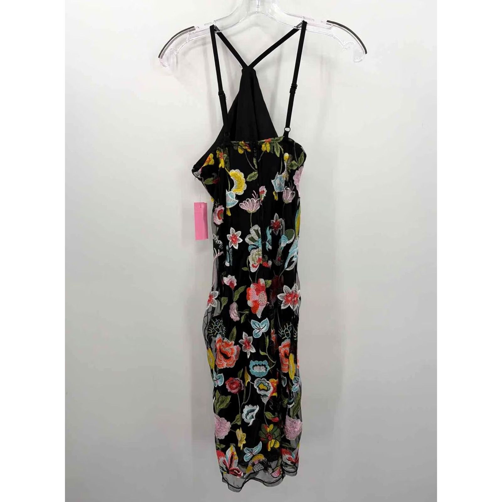 Venus Pre-Owned Venus Black Floral Knee Length Sleeveless Dress Size 2 Size XS / US 0-2 / IT 36-38 - 2 Thumbnail