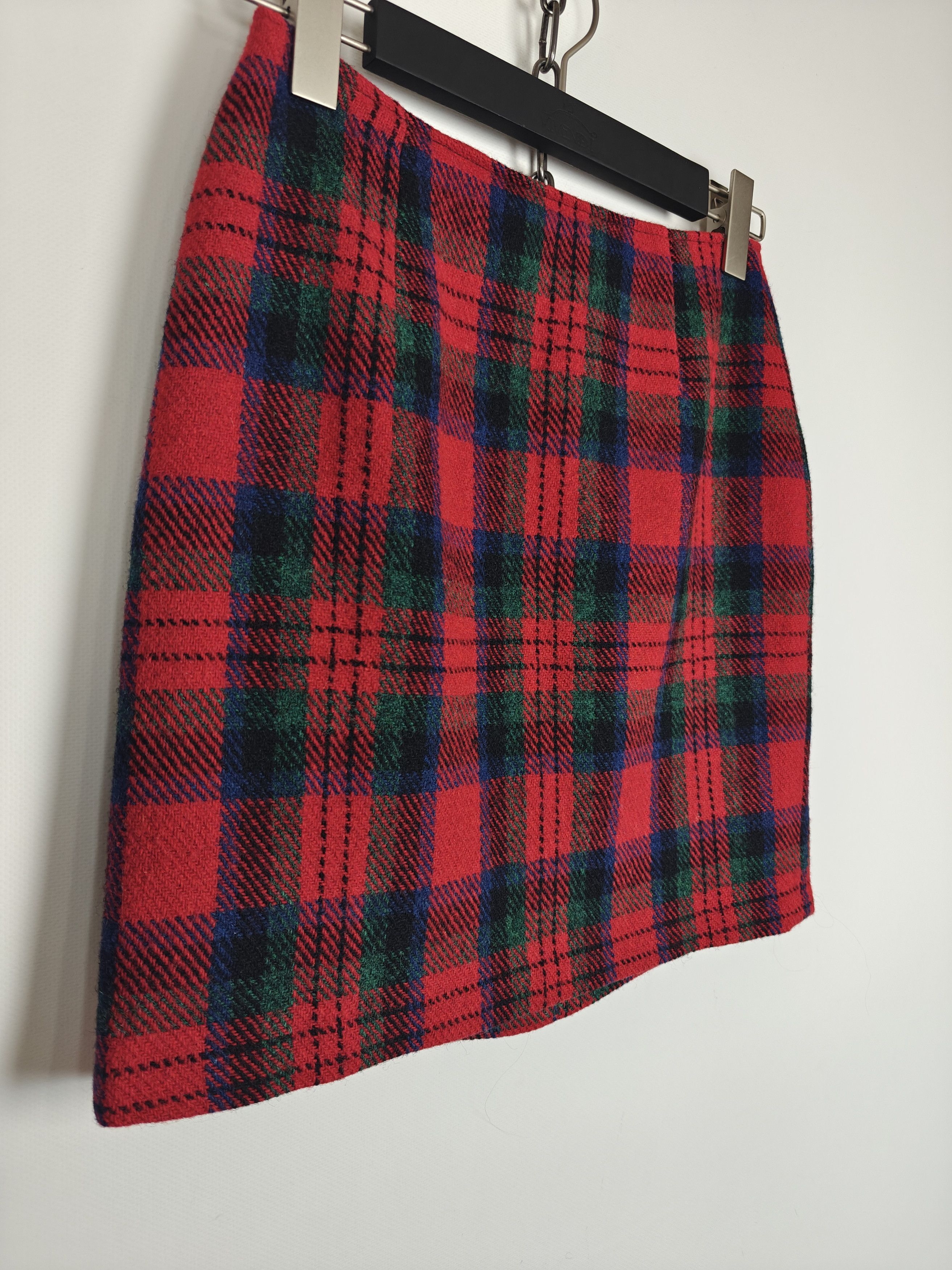 Harris Tweed Harris Tweed x Jigsaw Skirt Red Check size US4 Size 27" / US 4 / IT 40 - 3 Thumbnail