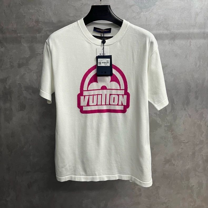 Louis Vuitton White monogrammed crewneck short sleeves