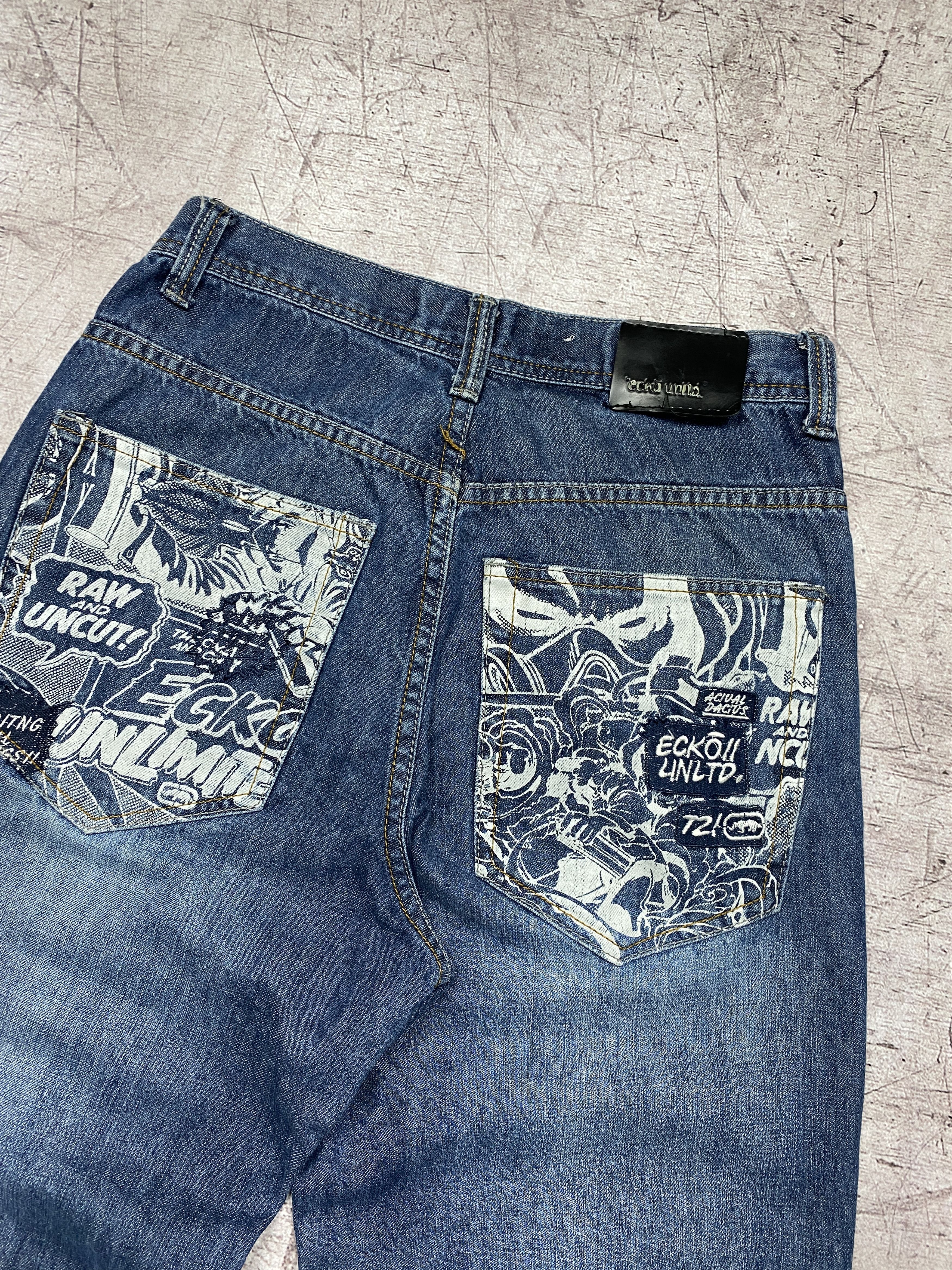 Ecko Unltd. × Vintage Ecko Unltd. Vintage Mens Denim Rap Pants Hip Hop Jeans Size US 30 / EU 46 - 2 Thumbnail