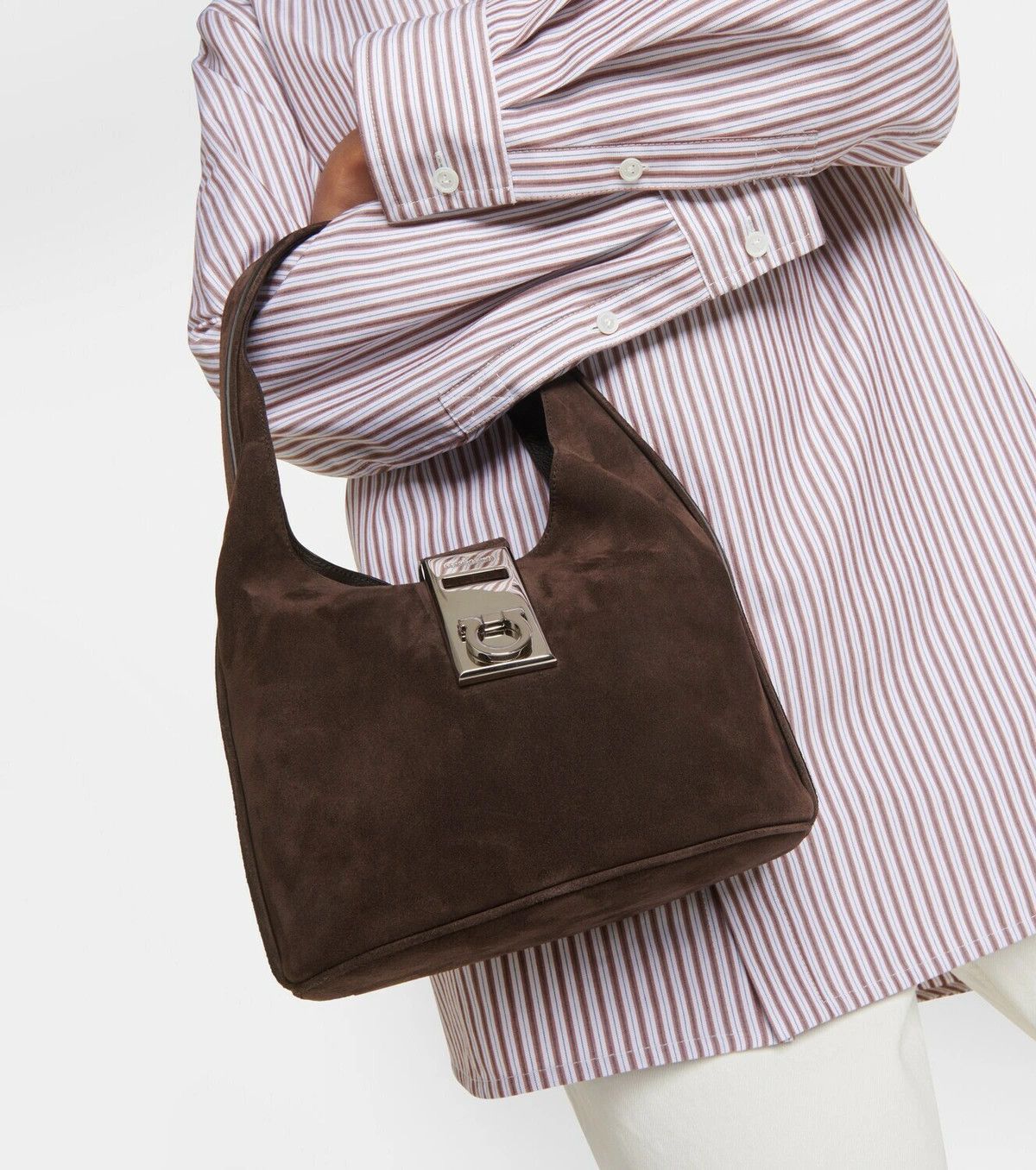 Salvatore Ferragamo o1y0426 Size : OS / Handbag in Dark Brown Size ONE SIZE - 5 Thumbnail