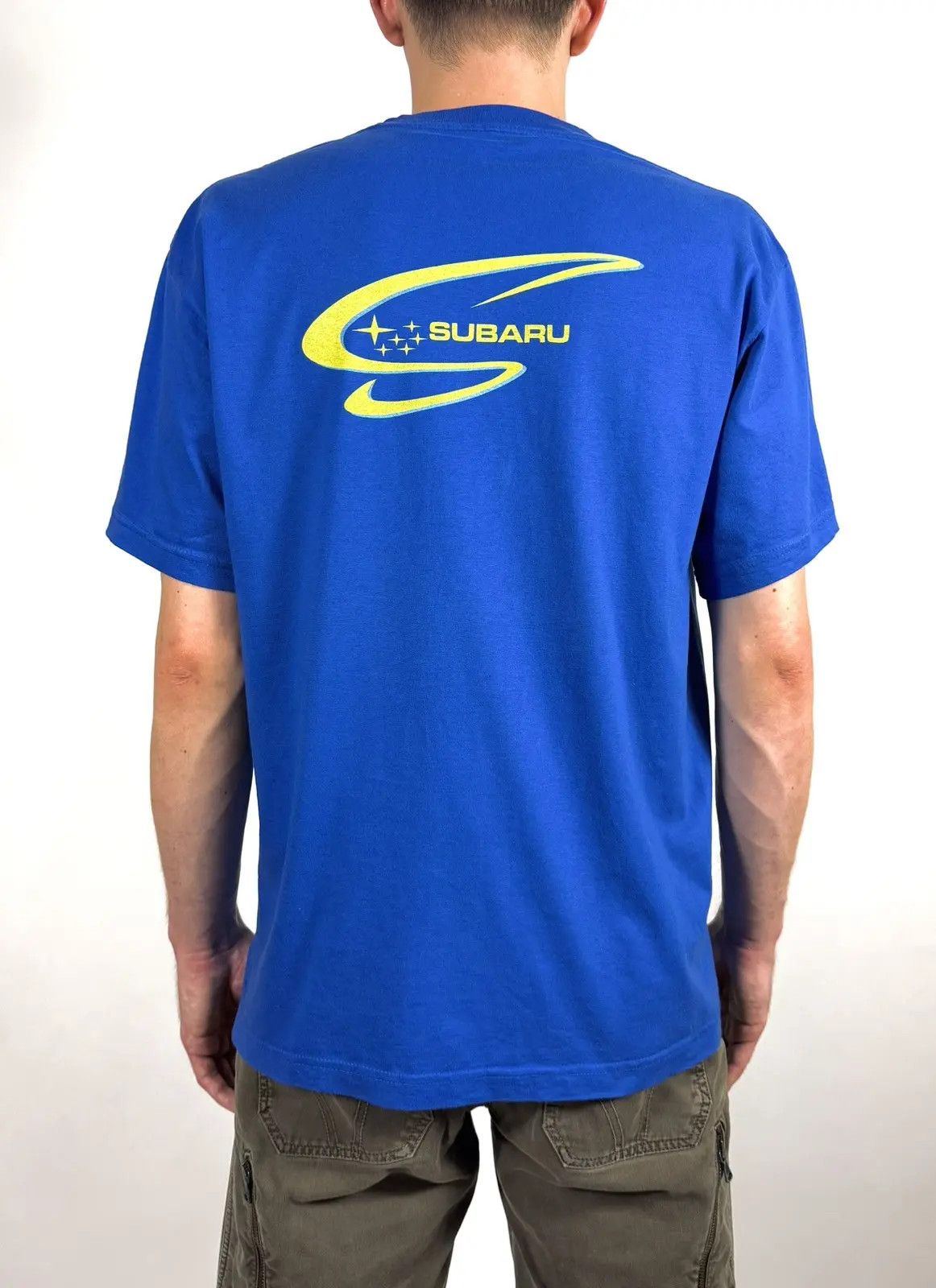 Vintage Y2k Vintage Subaru Logo Racing Tee T-shirt 90s Size US XL / EU 56 / 4 - 1 Thumbnail
