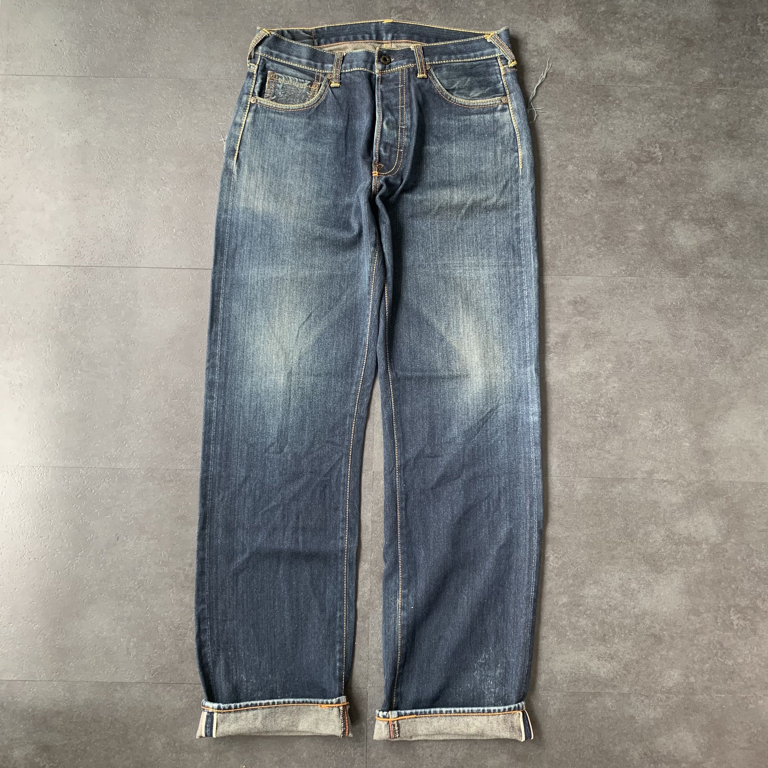 RMC Jeans Vintage Red Monkey Company Selvedge Denim Pants Let It Bee Size US 32 / EU 48 - 2 Thumbnail