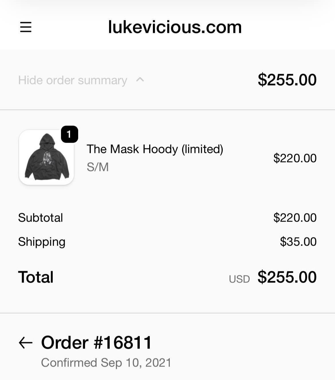 Luke Vicious Lukevicious - “The Mask” Hoodie Size US M / EU 48-50 / 2 - 4 Thumbnail