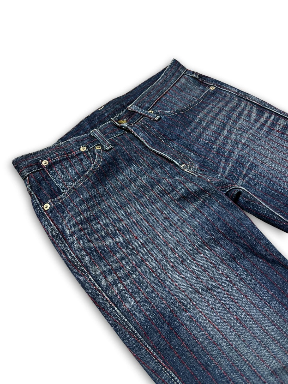 Levi's Archived Levi’s Redloop Made in Japan Pinstripe Denim Size US 30 / EU 46 - 5 Thumbnail