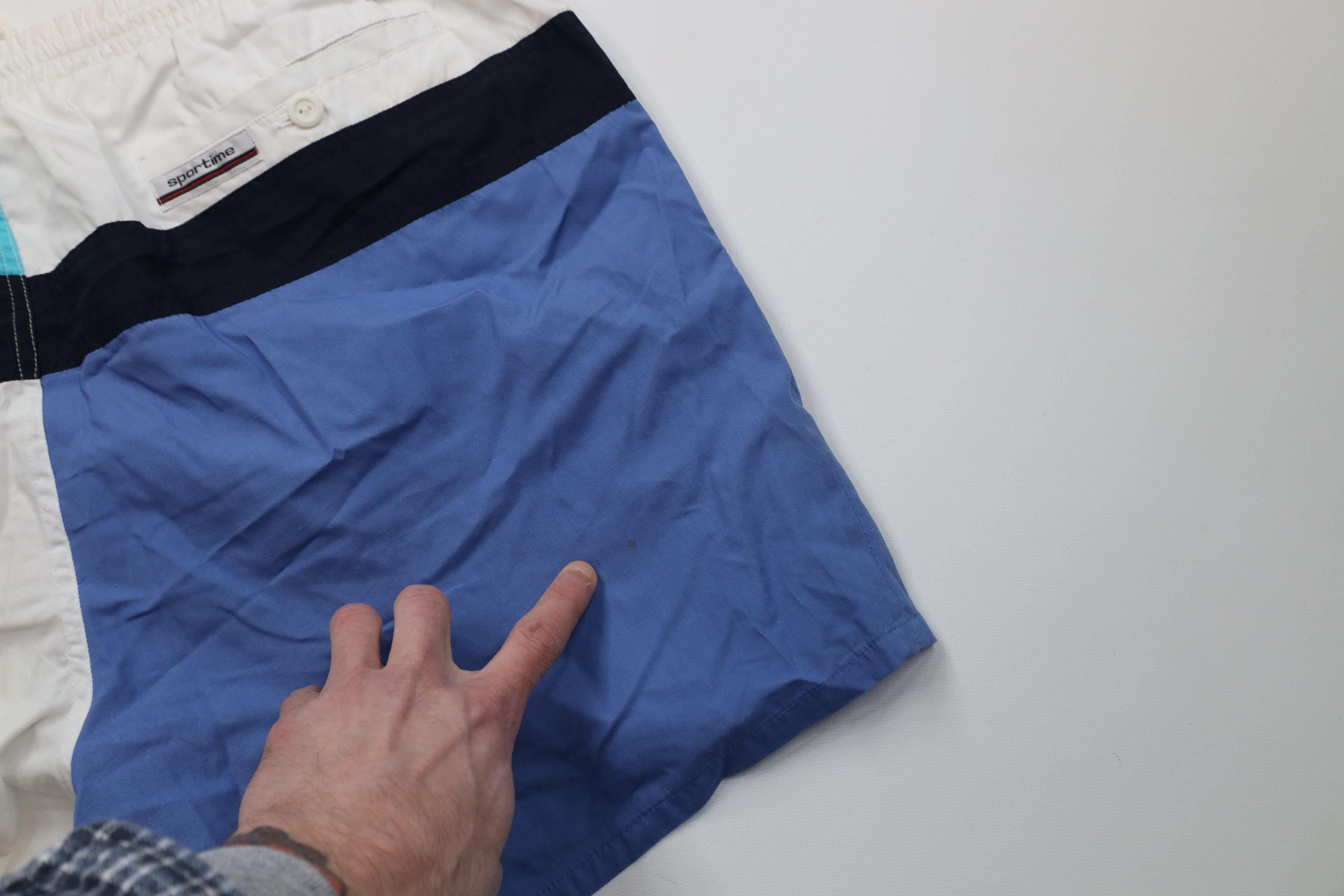 Vintage Vintage 90s Streetwear Lined Sailing Swim Trunks Shorts Size US 36 / EU 52 - 14 Thumbnail