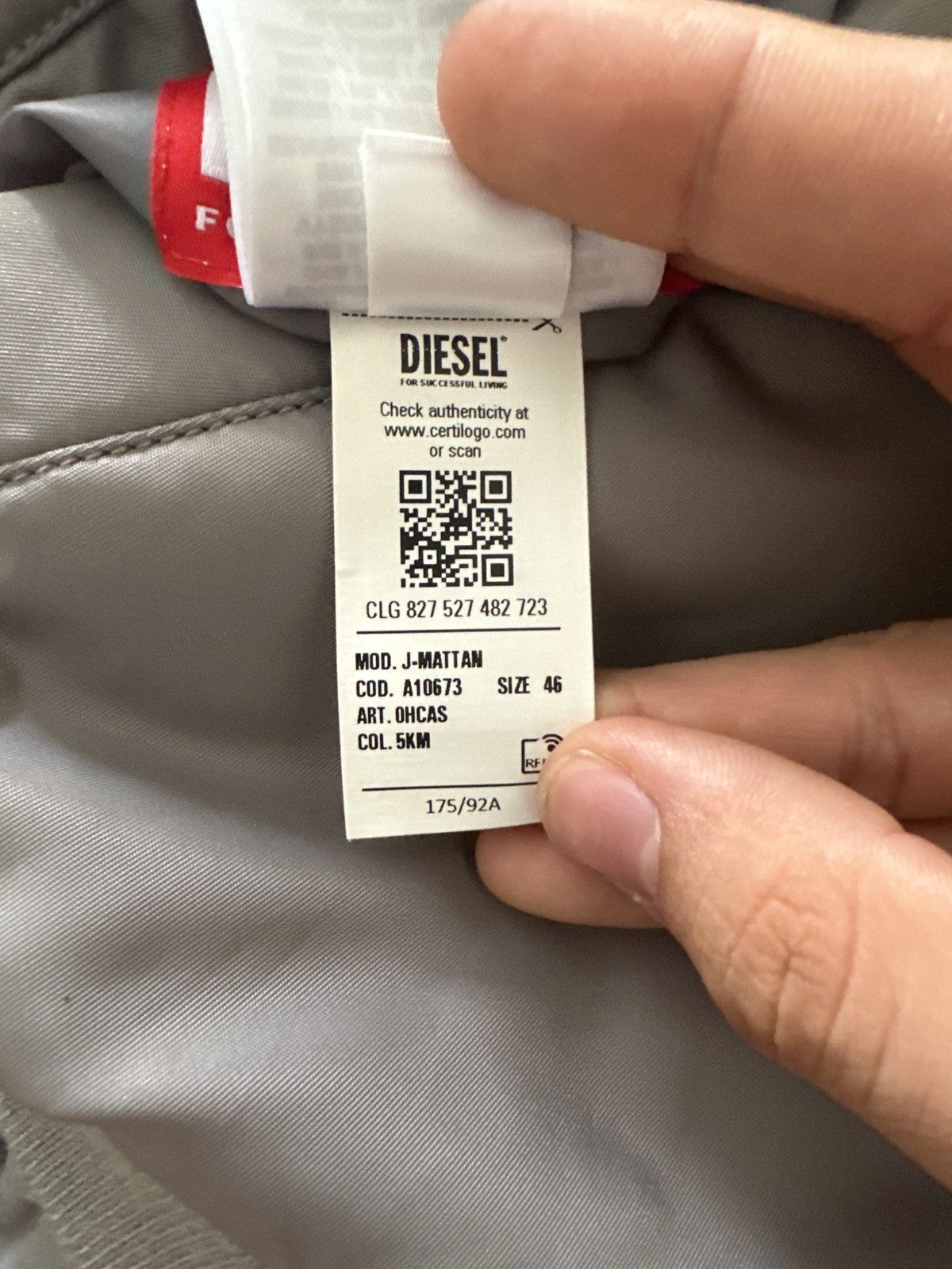 Diesel Diesel reversible bomber Size US M / EU 48-50 / 2 - 6 Thumbnail