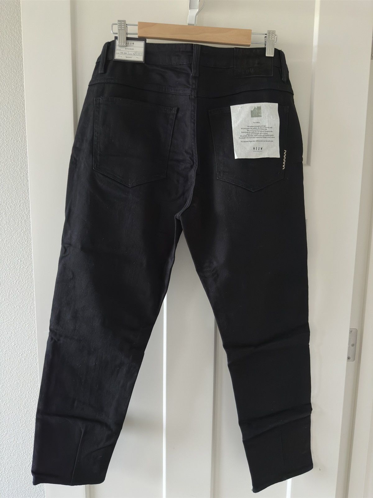 NEUW Denim NEUW Studio Baggy Jeans Forever Black 34x28 Size US 33 - 3 Thumbnail