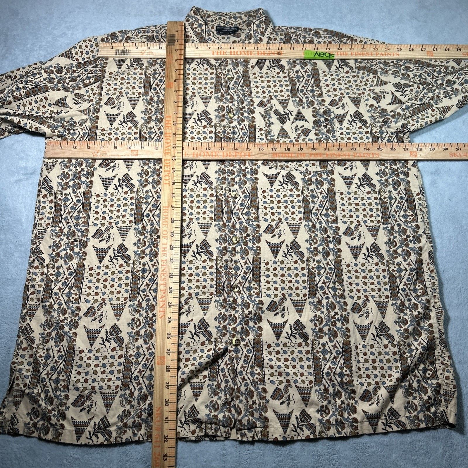 J. Peterman The J Peterman Hawaiian Button Up Shirt XL Aztec Tropicana Size US XL / EU 56 / 4 - 7 Thumbnail