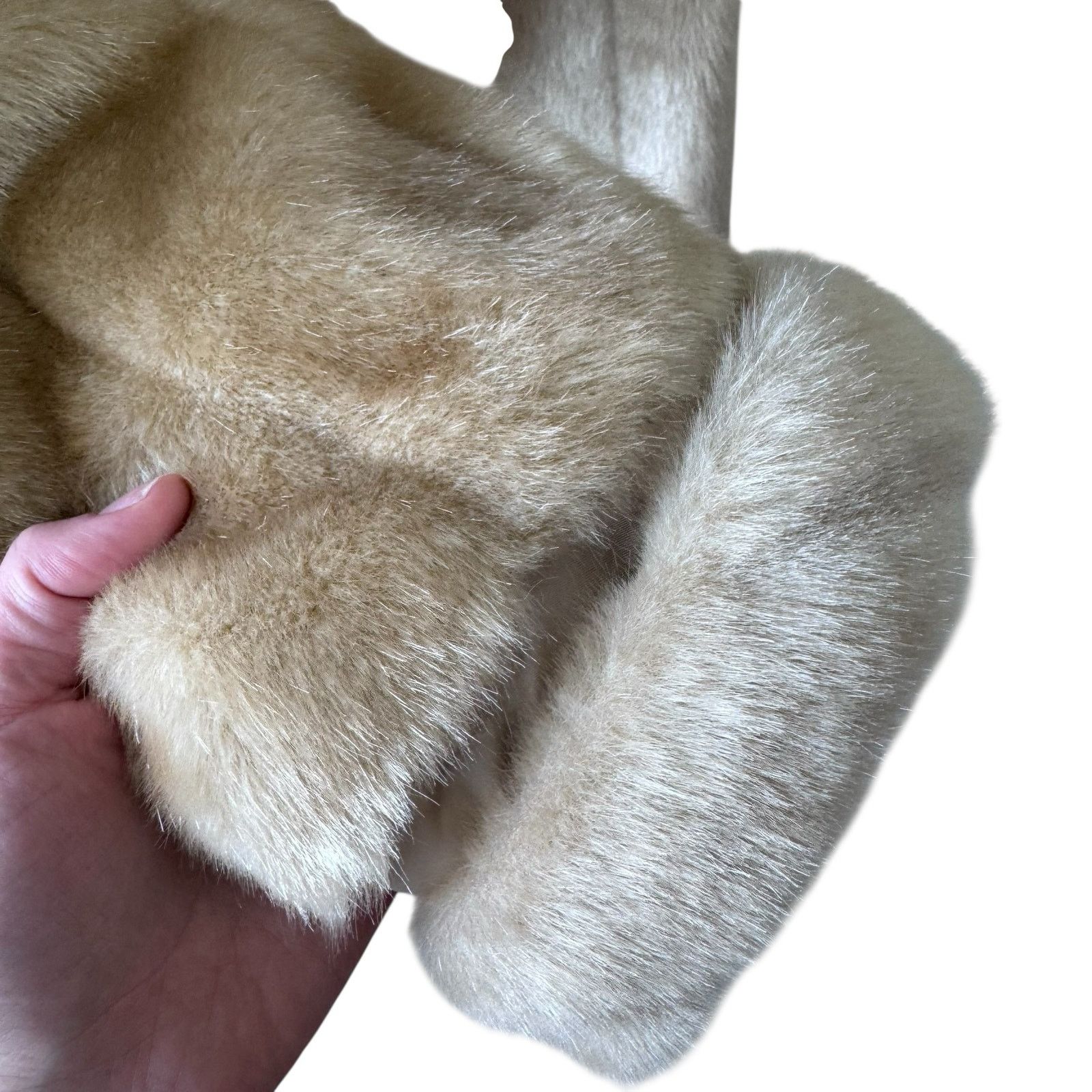 Other DENNIS BASSO Scandi Girl Faux Fur Coat Tan Size Large Size L / US 10 / IT 46 - 3 Thumbnail
