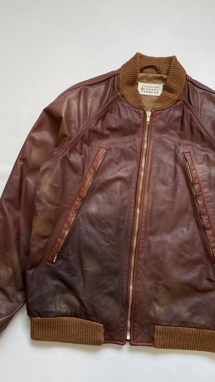 Maison Margiela S/S 04 ‘Five Zip’ Leather Bomber Jacket Size US M / EU 48-50 / 2 - 9 Thumbnail