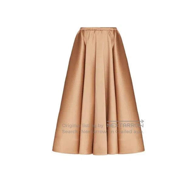 Valentino Valentino Solid mid-waisted pleated casual maxi skirt Size S / US 4 / IT 40 - 6 Thumbnail