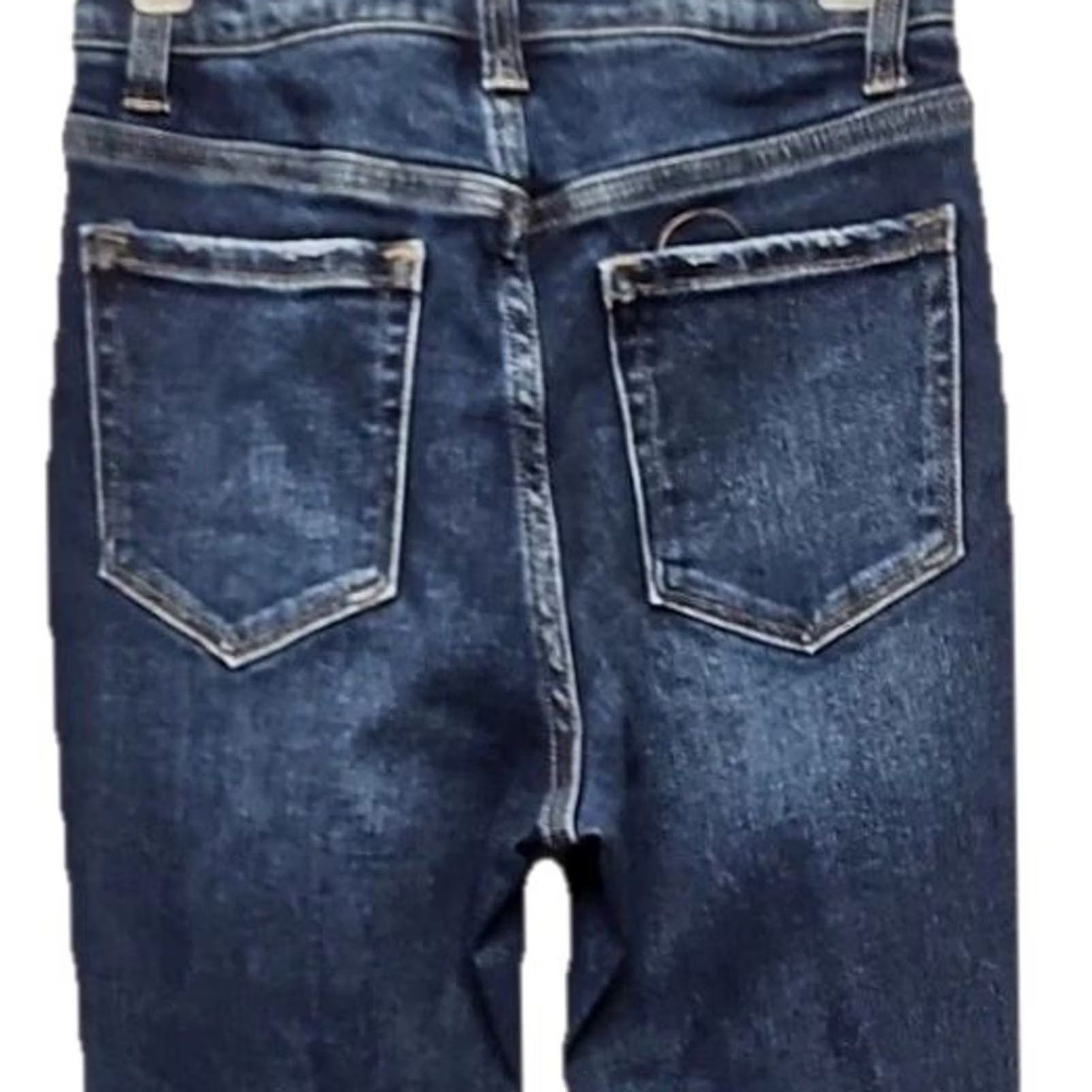 Vintage Zenana Boot Cut Jeans Womens Size 24 Denim Stretch Distressed Mid Rise Blue 30 in Inseam Jeans Women`` Size 42" / US 20 - 6 Thumbnail