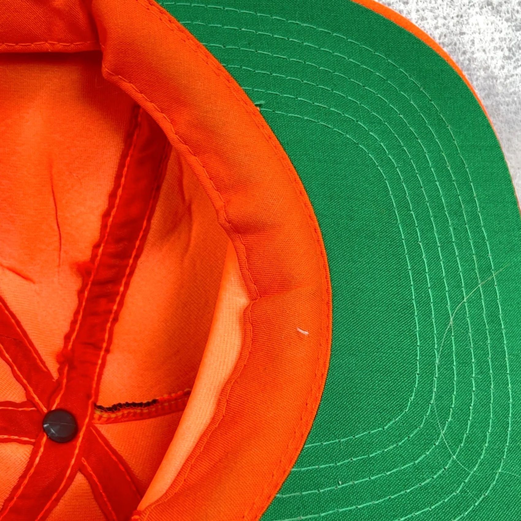 Vintage VINTAGE Camo Trucker Hat Cap Snapback 80s 90s Blaze Orange Hunting Lightweight Adjustable Men Twill Cap Hat Size 44L - 7 Thumbnail
