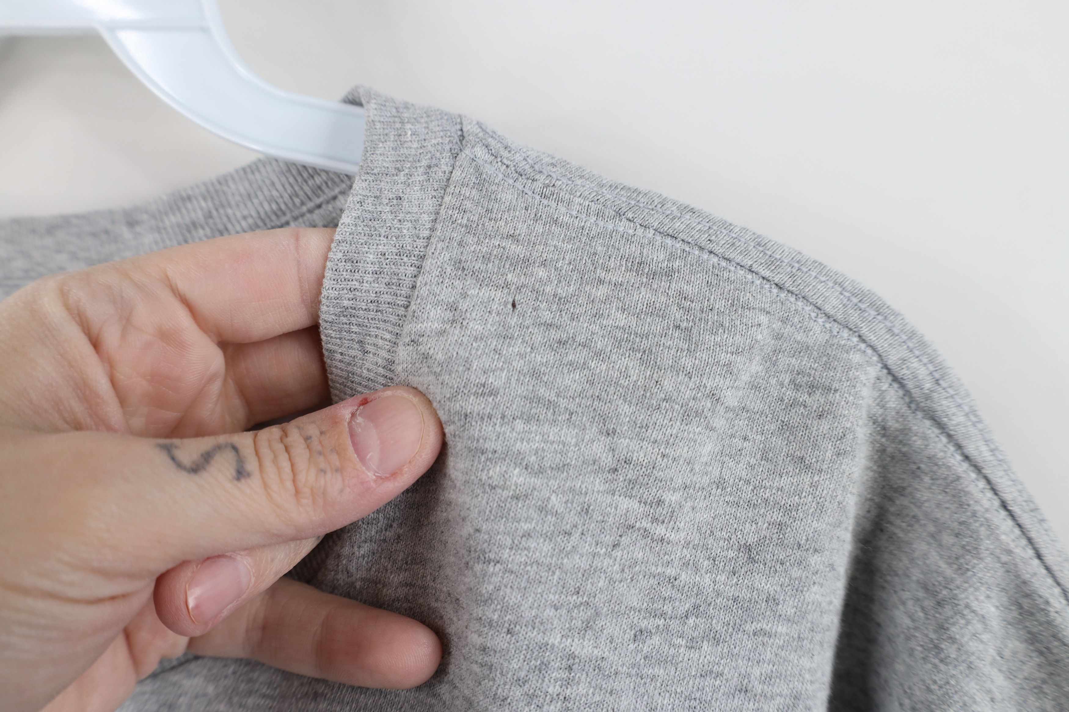 Ralph Lauren × Vintage Vintage 90s Chaps Ralph Lauren USA Flag Pocket T-Shirt Gray Size US XL / EU 56 / 4 - 6 Thumbnail