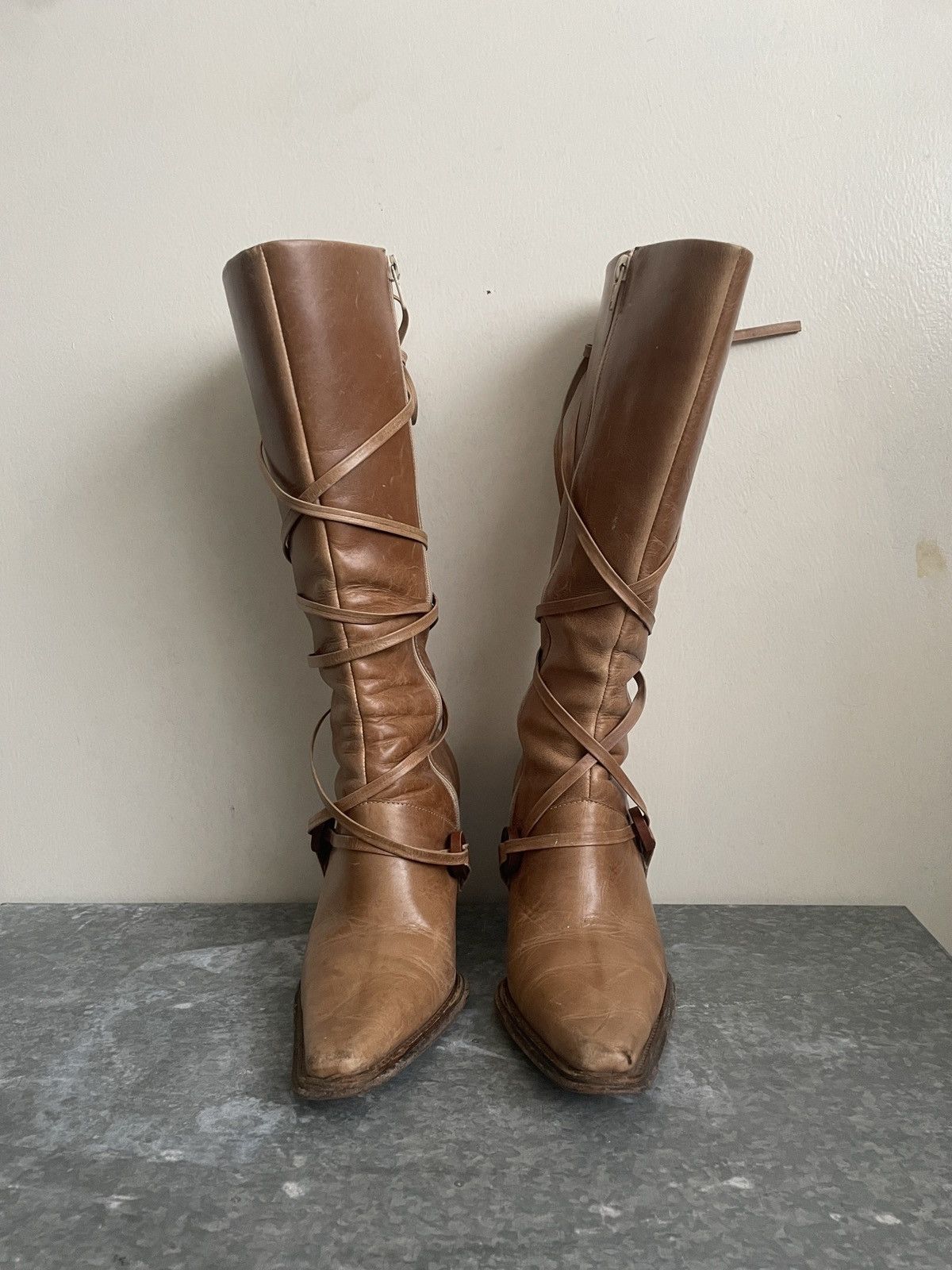Vintage VINTAGE BRAZILLIAN LACE UP BOOTS Size US 6 / IT 36 - 4 Thumbnail