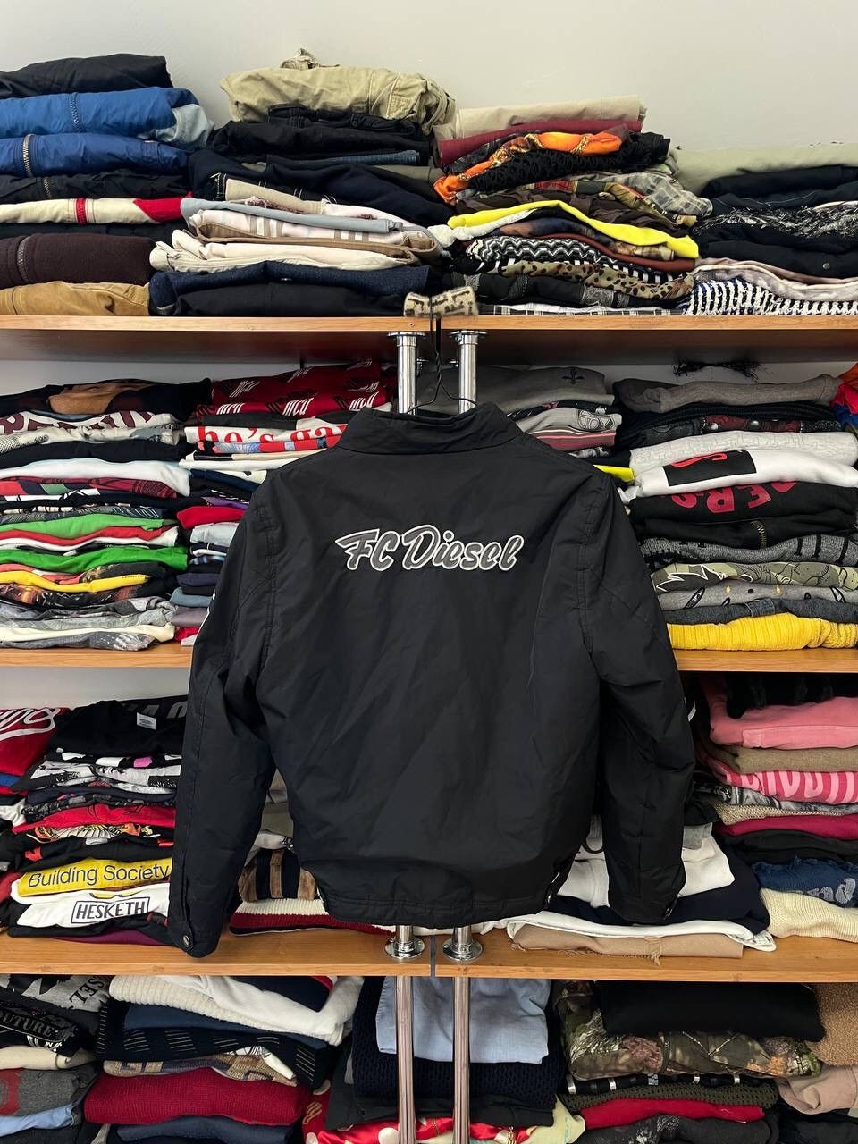 Diesel × Vintage Diesel Vintage Y2K Bomber Nylon Jacket Size M / US 6-8 / IT 42-44 - 2 Thumbnail