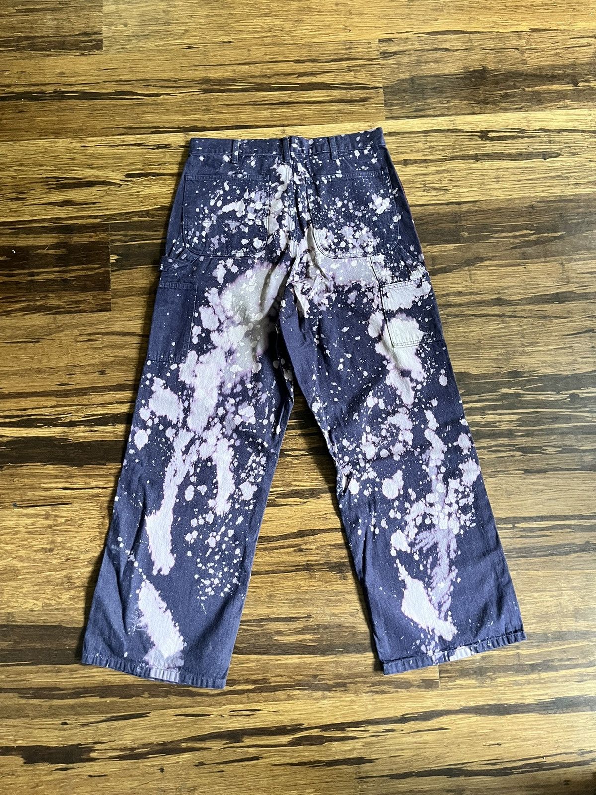 Nepenthes NEPENTHES PURPLE BLEACHED CARPENTER PANT Size US 34 / EU 50 - 4 Thumbnail