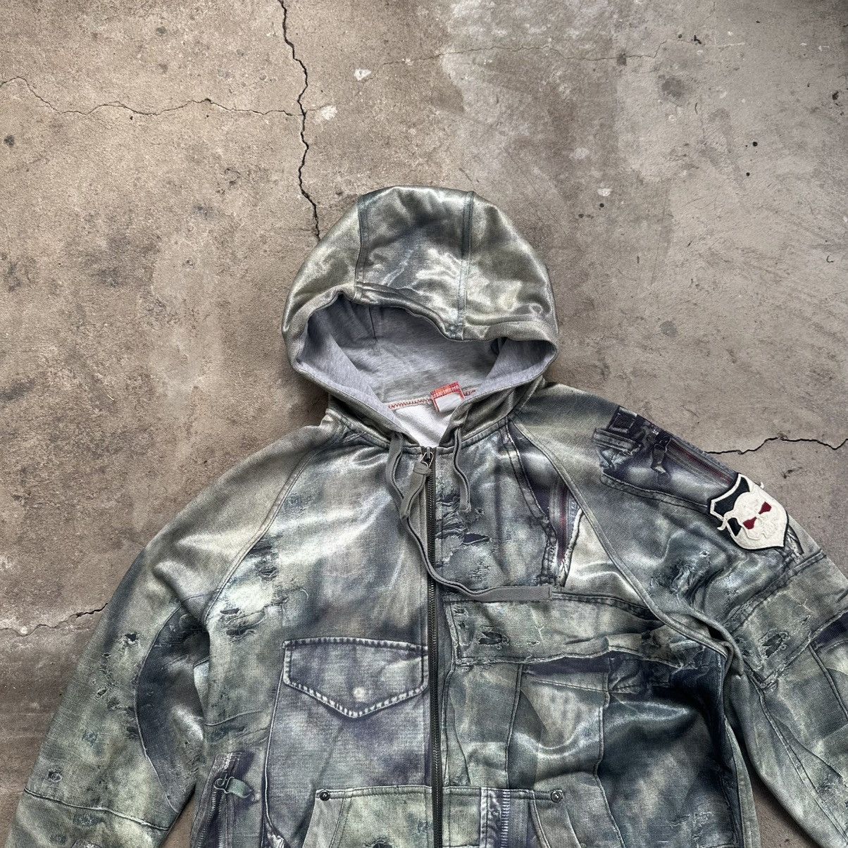 JET SET Vintage 90s Jet Set hoodie full print Size US L / EU 52-54 / 3 - 3 Thumbnail