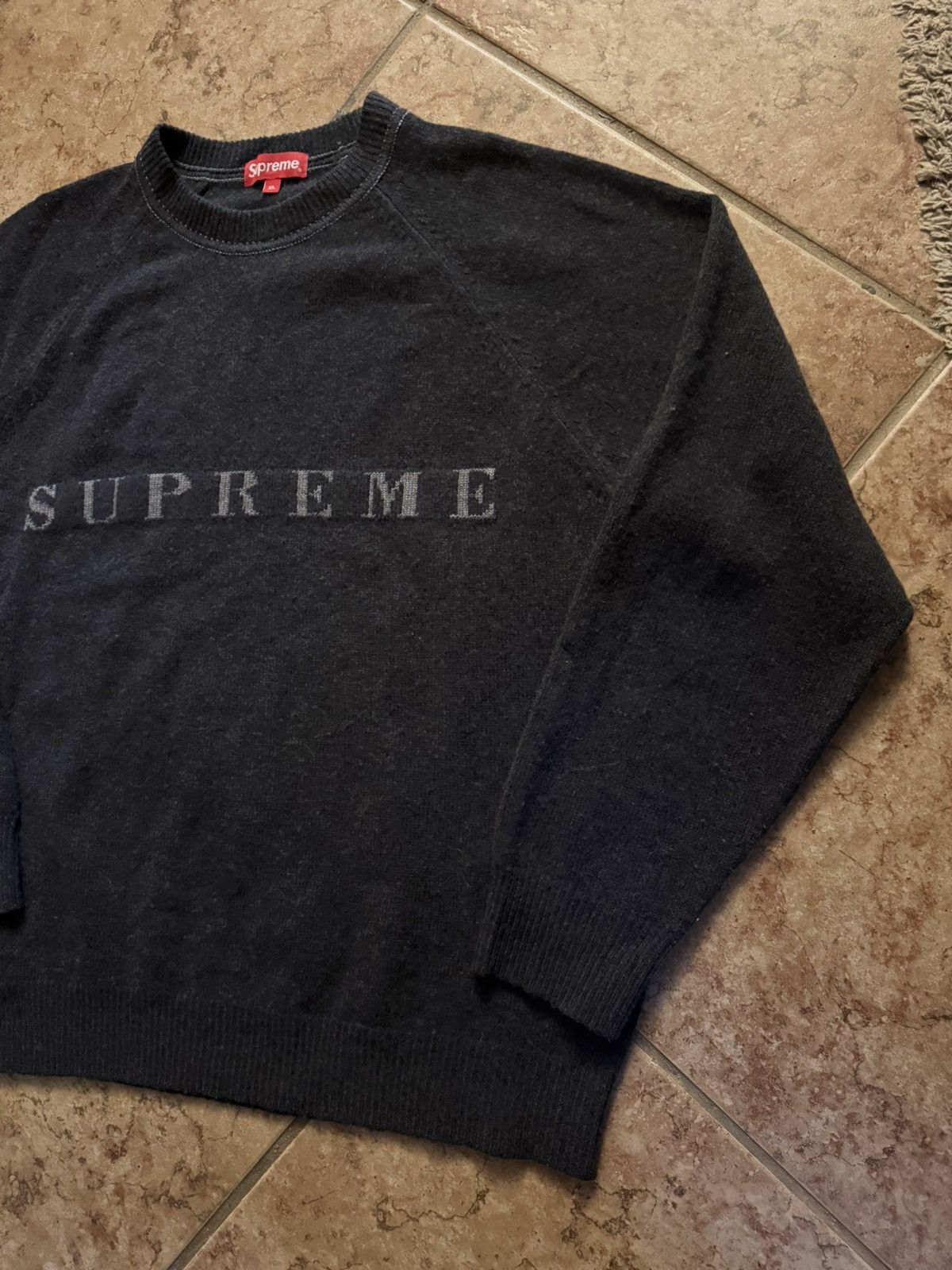 Supreme SS19 Supreme Stone wash sweater Size US XL / EU 56 / 4 - 2 Thumbnail