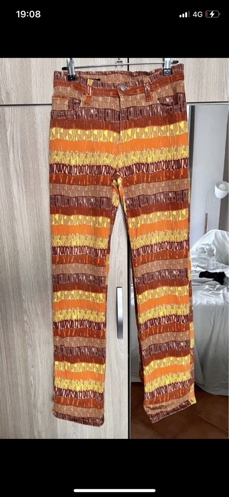 Jean Paul Gaultier 2001 orange jean paul gaultier jeans Size 26" / US 2 / IT 38 - 1 Thumbnail