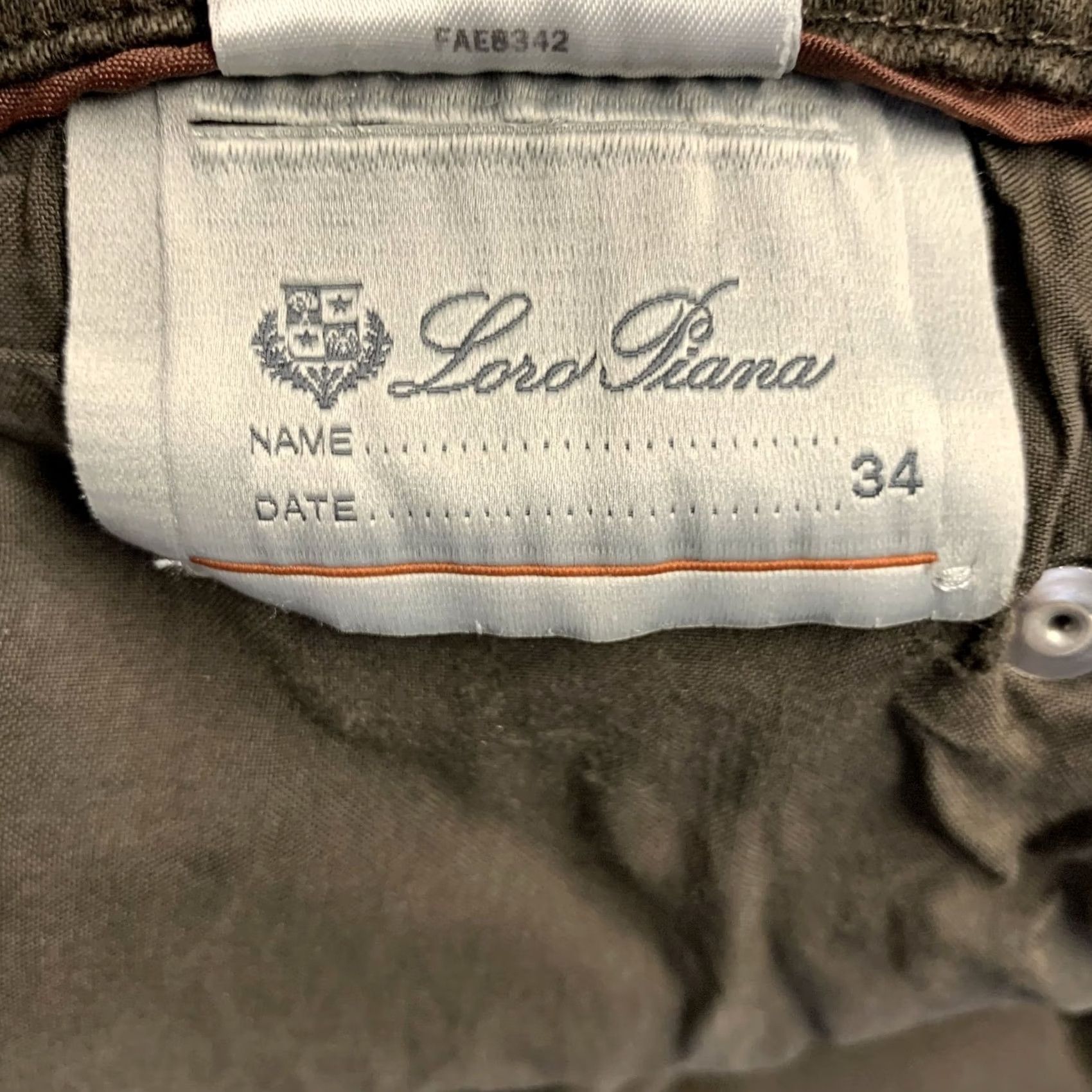 Loro Piana LORO PIANA Pants Brown Heather Cotton Blend Straight 34 Mens Casual Pants Size US 34 / EU 50 - 6 Thumbnail