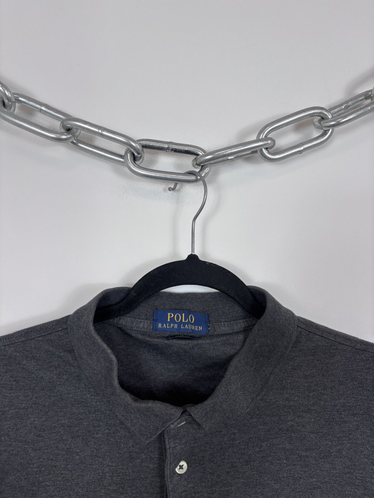 Polo Ralph Lauren Polo Ralph Lauren Men’s Slim Fit Grey Long Sleeve Polo Shirt Size US XL / EU 56 / 4 - 6 Thumbnail